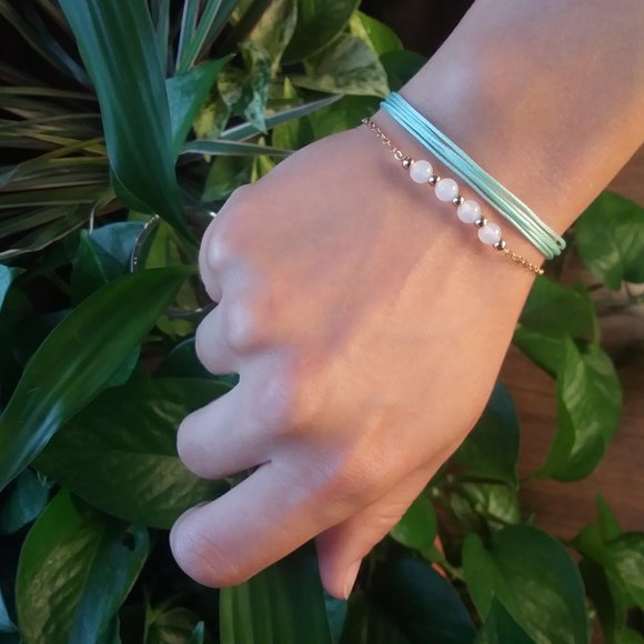 Sea Green Bracelet Pair - Picture 3 of 6